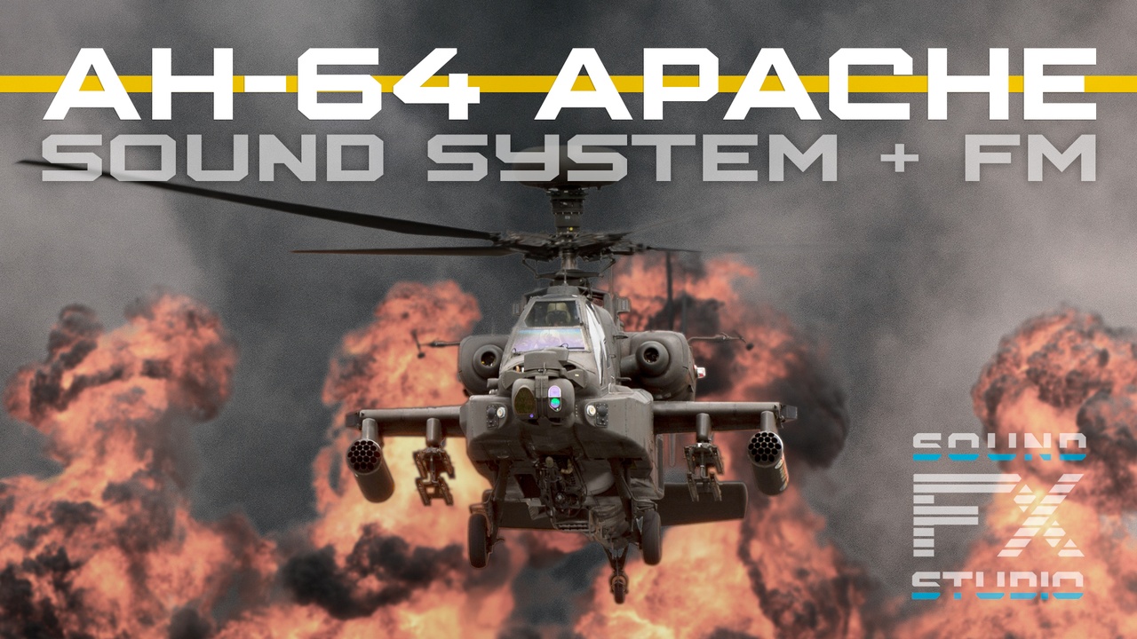 AH-64 Apache Helicopter: Sound System + Flight Model 제품 등록을 위한 미디어 1개