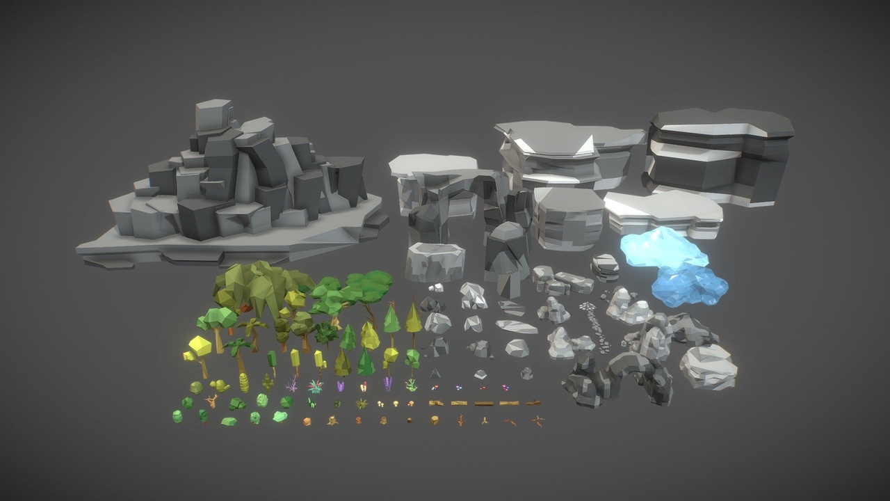 Media 1 for listing Polygonal Foliage Collection 1