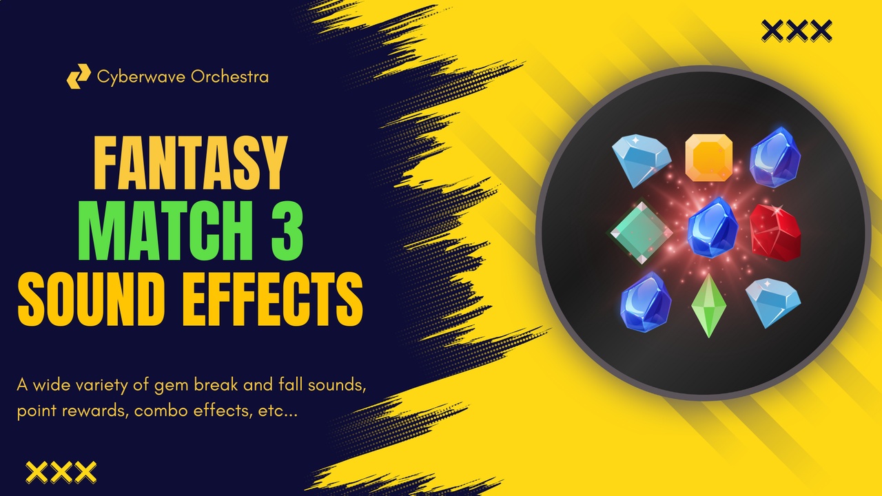 Media 1 for listing Fantasy Match 3 Game Sound Effects Pack