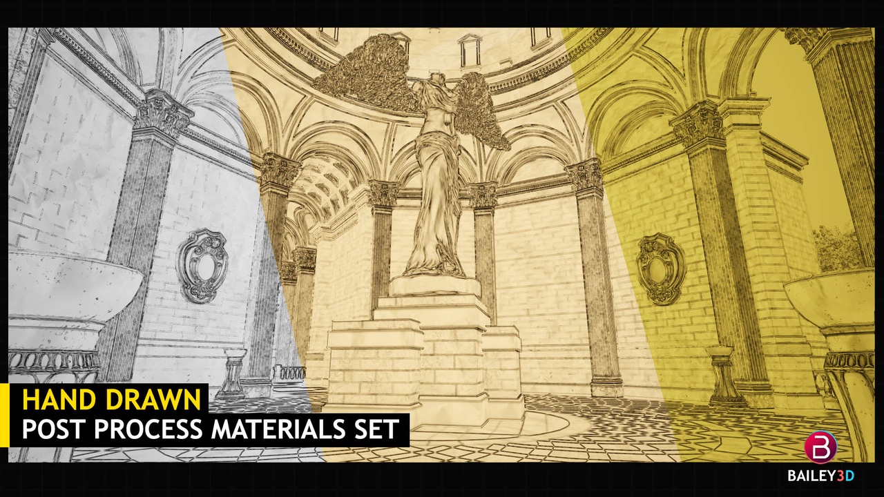 Медиа 1 для объявления Hand Drawn Post Process Effects Filter Set