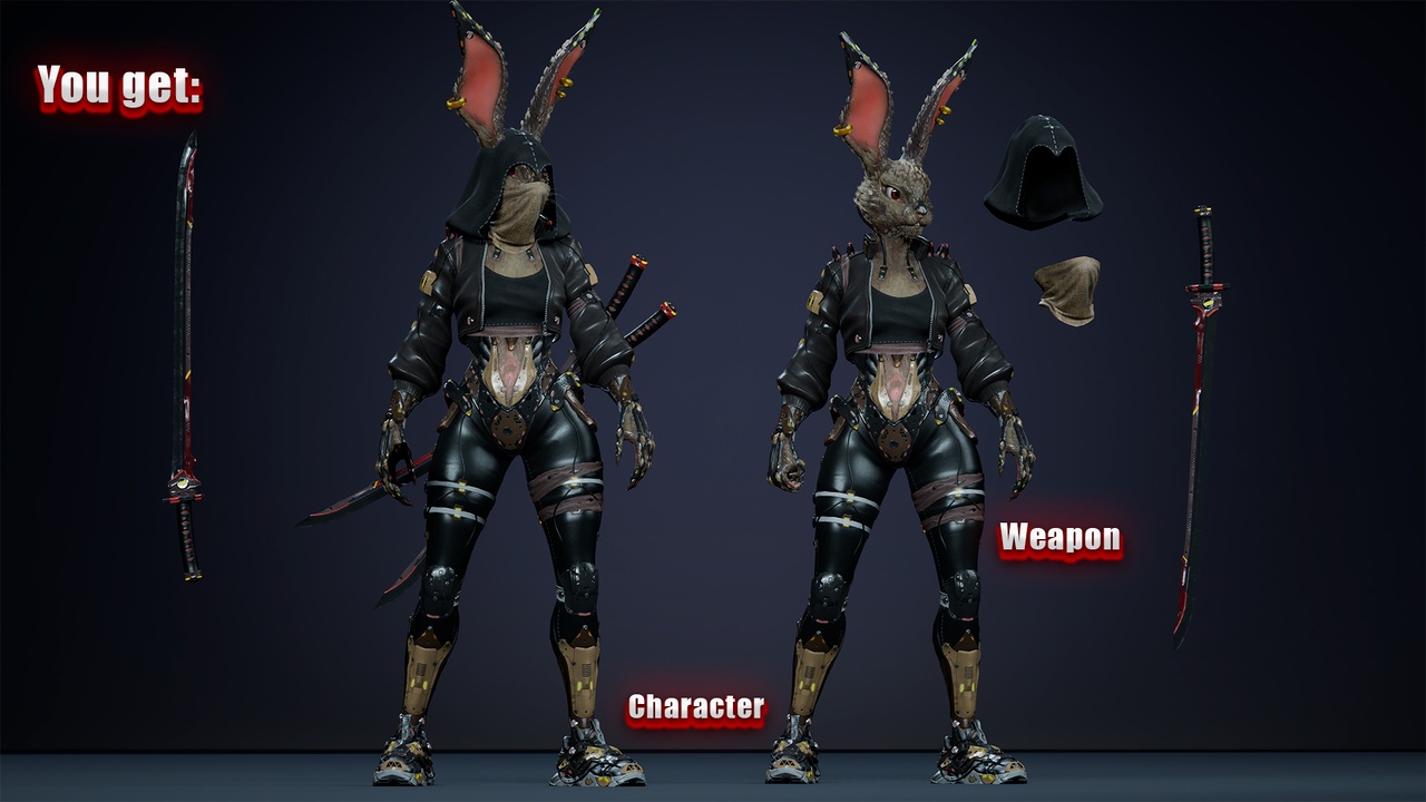Media 1 for listing Alien Rabbit