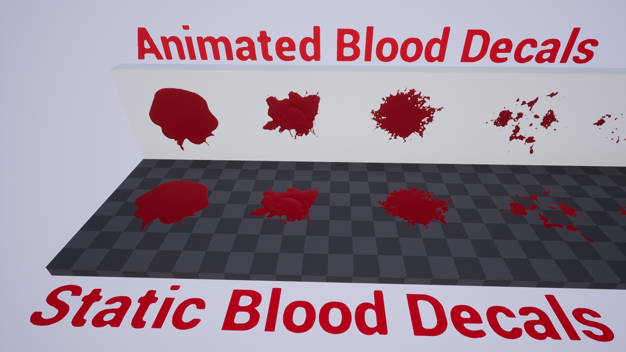 Media 1 for listing Animated Blood Decals