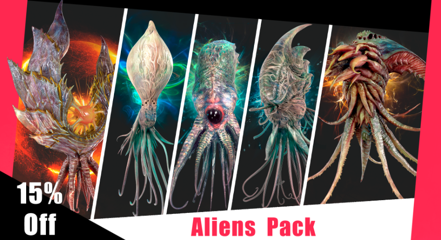 Aliens Pack 1 | Fab
