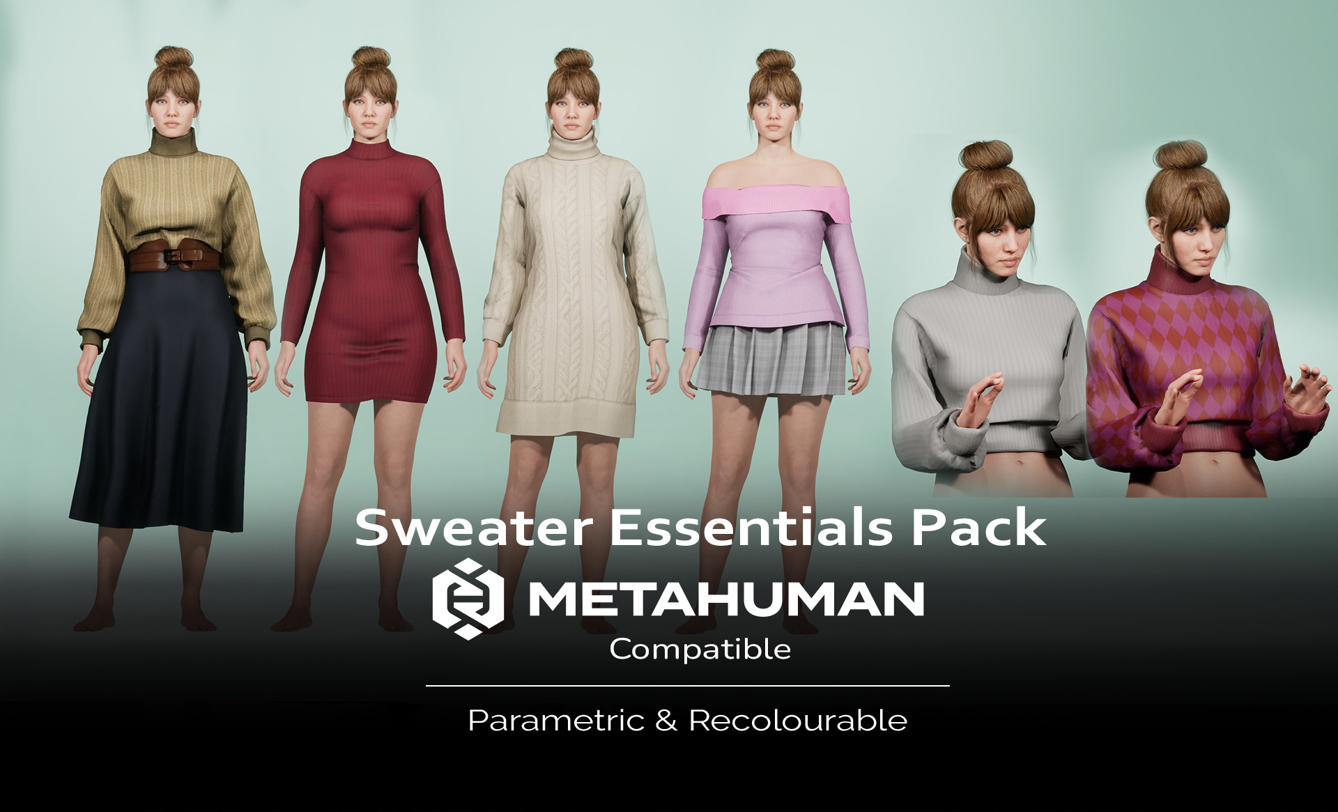 Sweater Essentials Collection Pack - Metahuman Outfit Pack | Fab