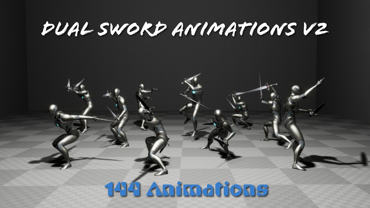 Media 1 for listing Dual Sword Animations V2