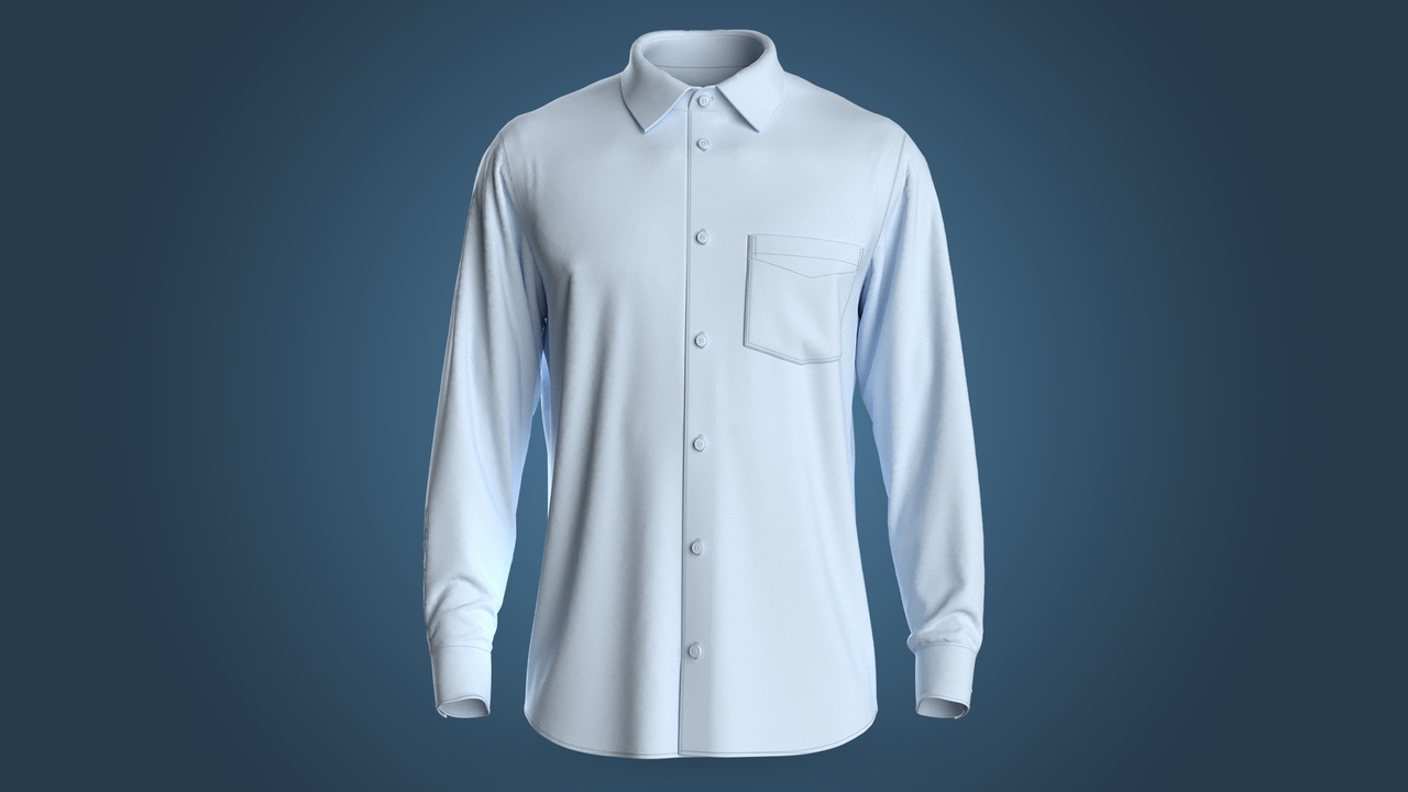 Media 1 for listing Light Blue Shirt