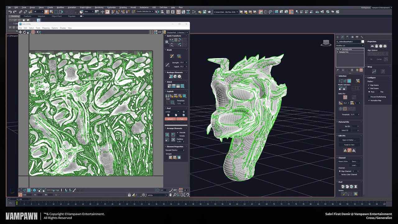 Media 1 for listing Auto Unwrap Tool v1.7 – Advanced UV Unwrapping Tool for 3Ds Max