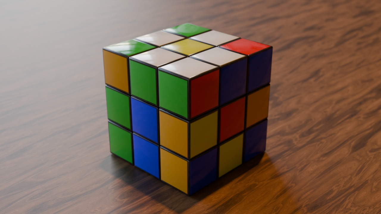 Media 1 for listing Classic Puzzle Cube β Realistic 4K PBR Low Poly Model π§©
