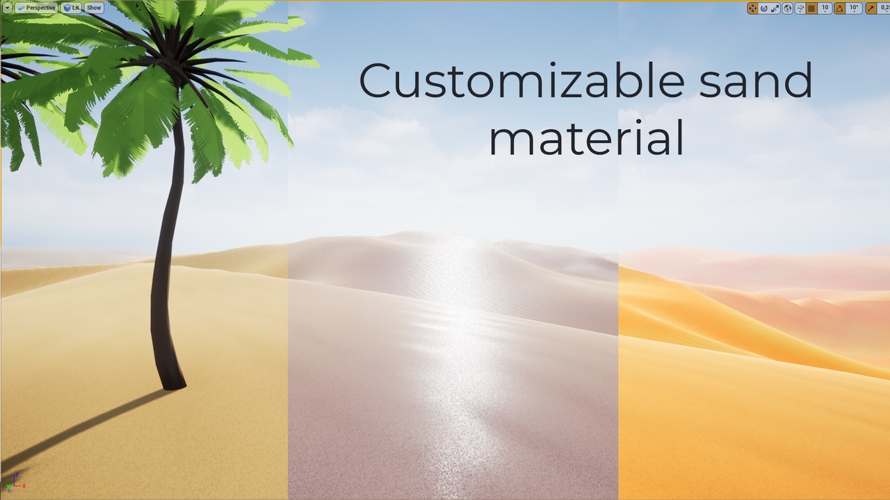 الوسائط 1 للقائمة Customizable sand material