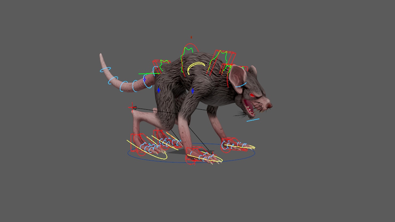 Media 1 for listing Mutant Rat MAYA RIG