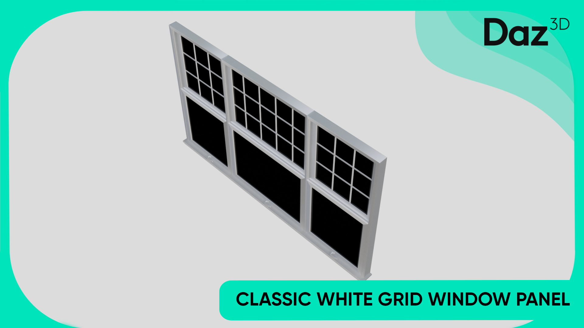 Classic White Grid Window Panel | Fab