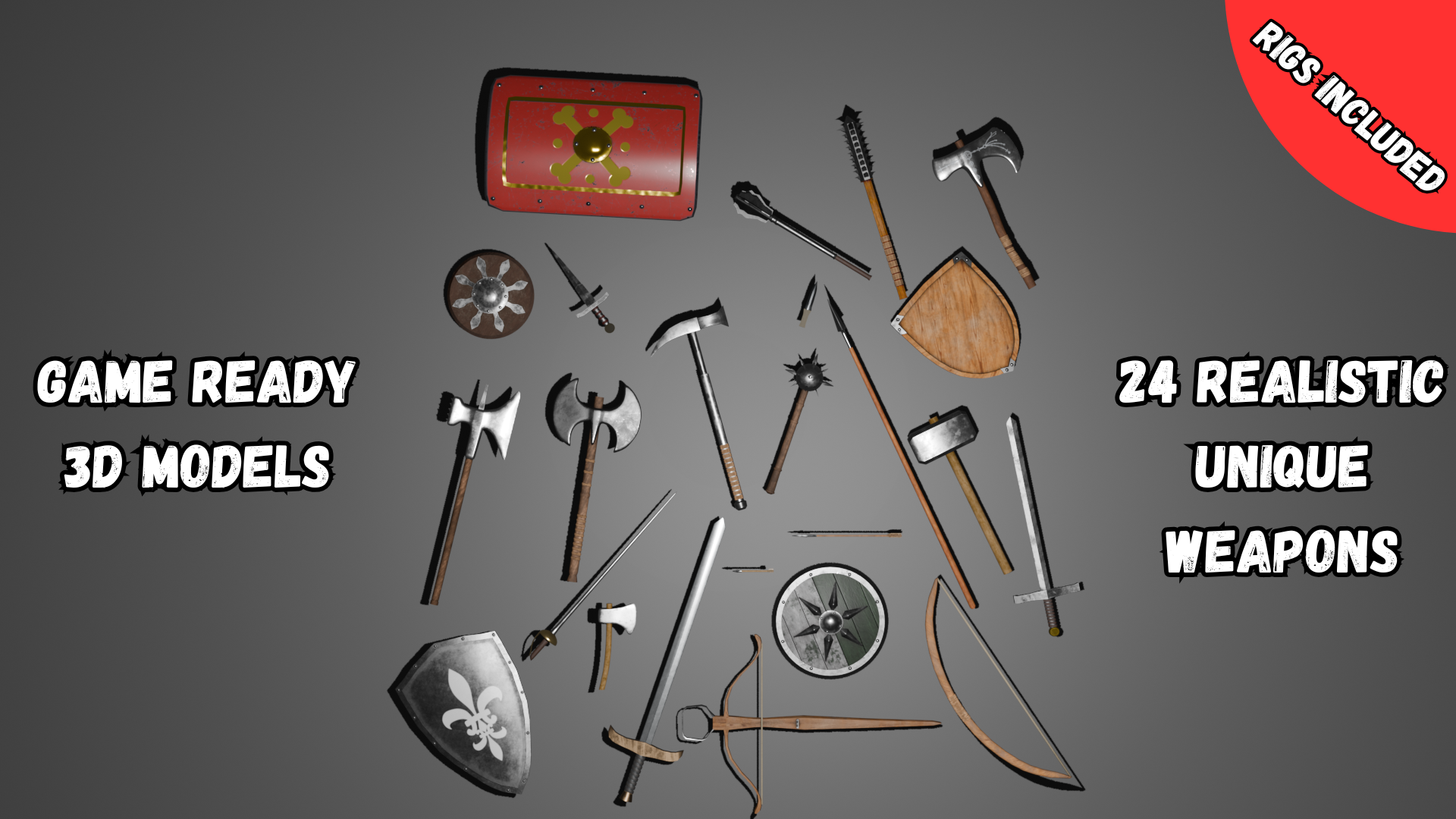 Medieval Weapons Mega Pack | Fab