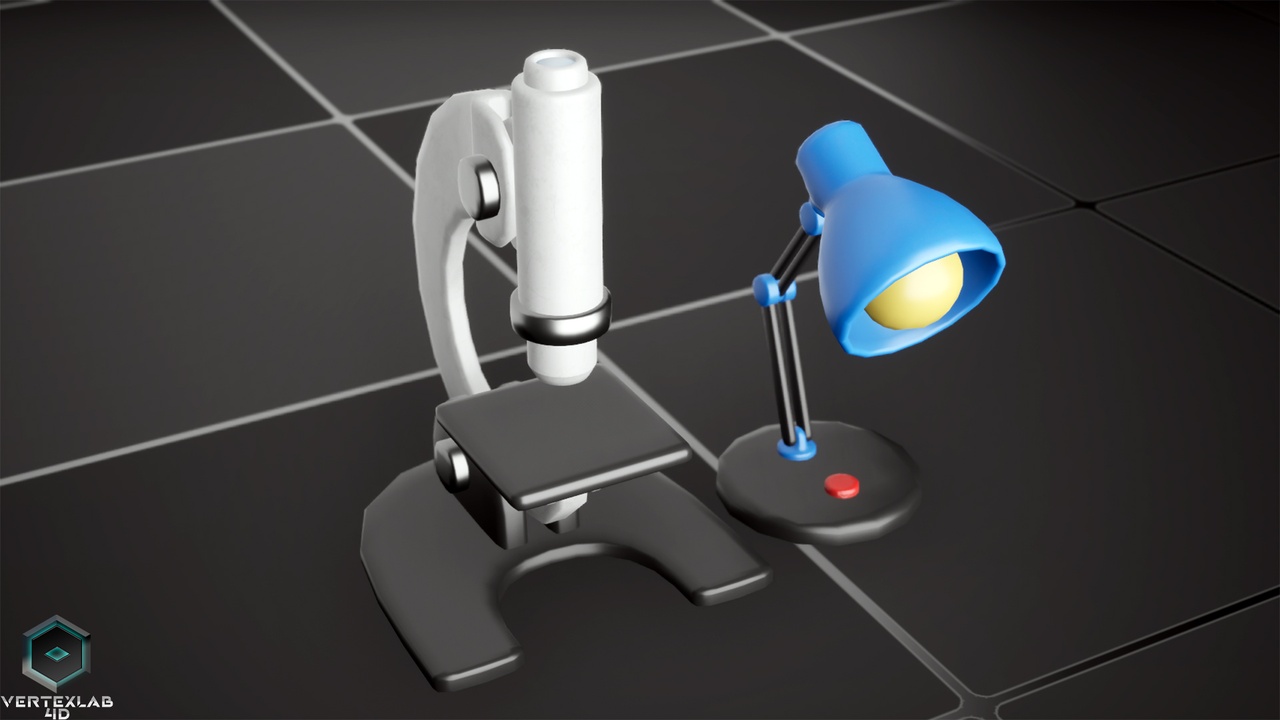 Media 1 for listing Stylized Workspace Props – Desk & Office Collection