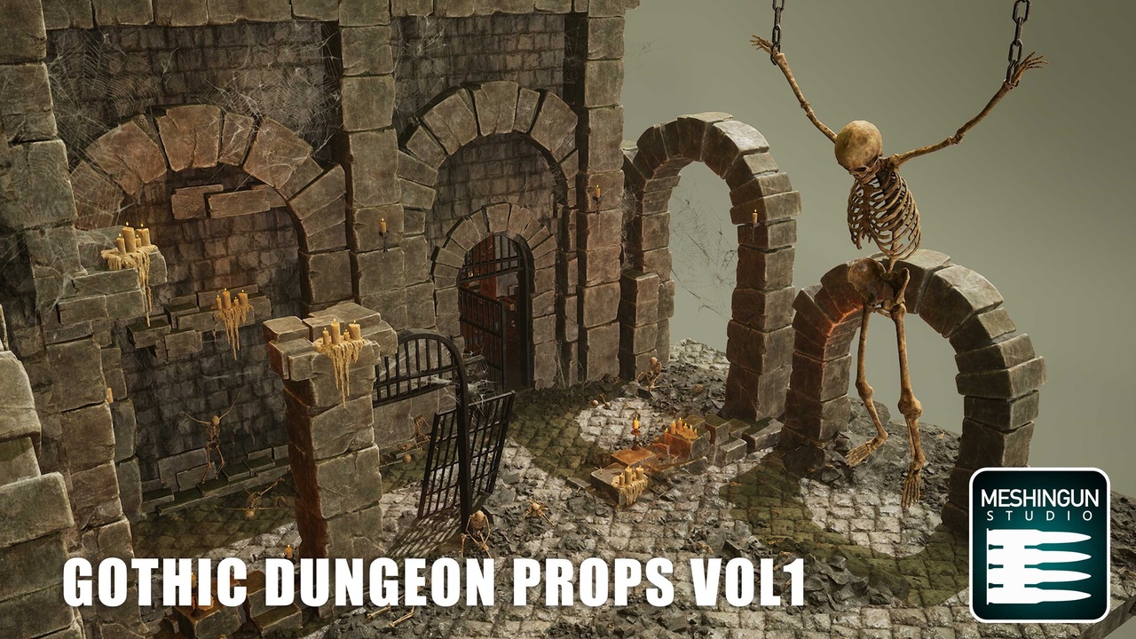 Media 1 for listing Gothic Dungeon Props Vol1