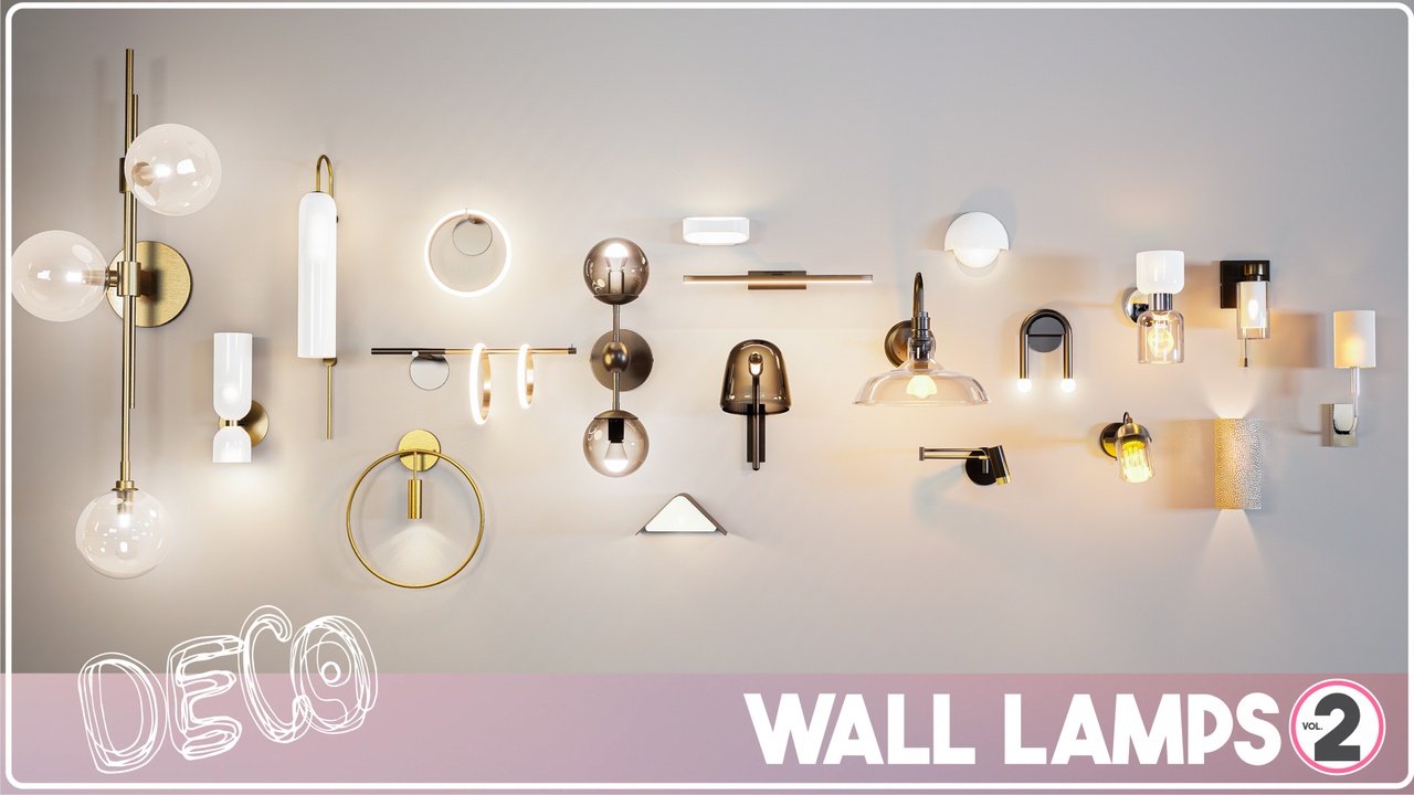 Wall Lamps vol. 2 제품 등록을 위한 미디어 1개