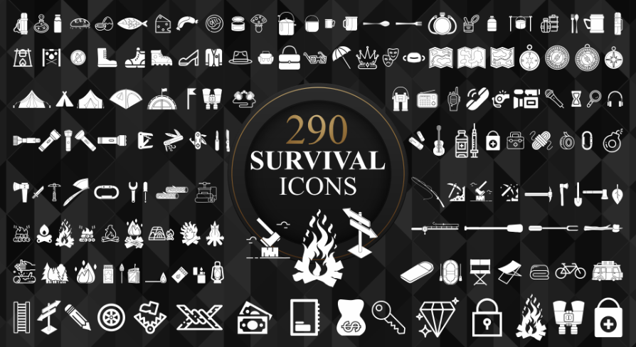 2D Survival Icons Pack | Fab