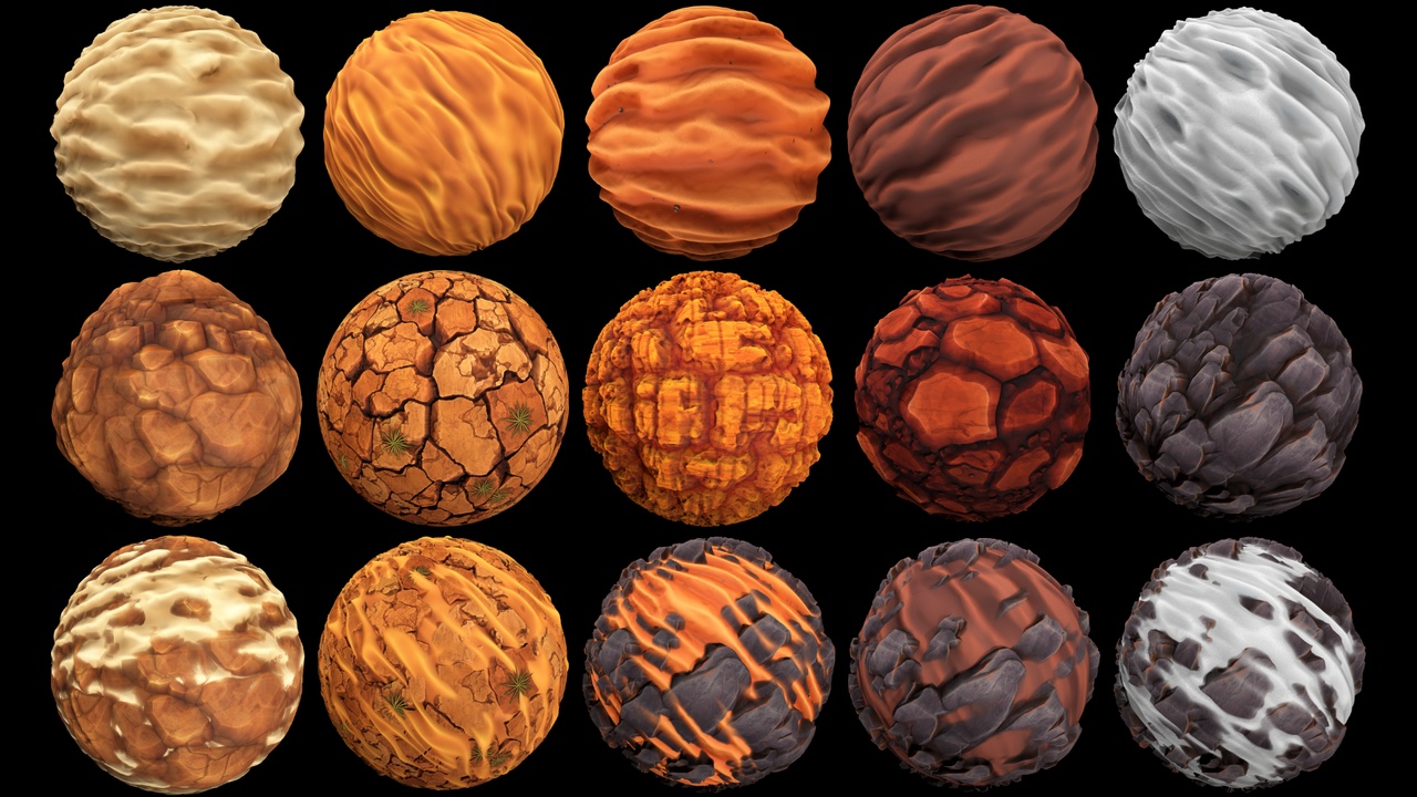 Media 1 for listing Stylized Desert Textures - RPG Environment
