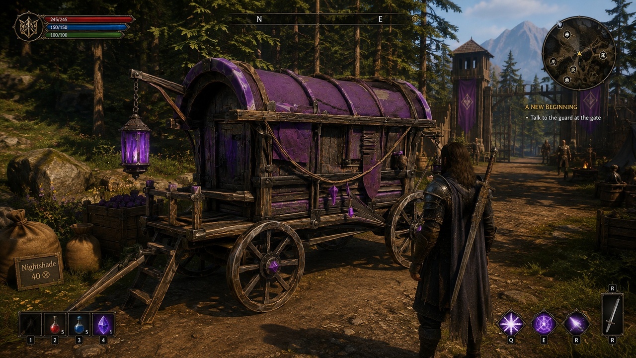 Media 1 for listing Mystic Caravan Wagon - Gothic Fantasy Vehicle
