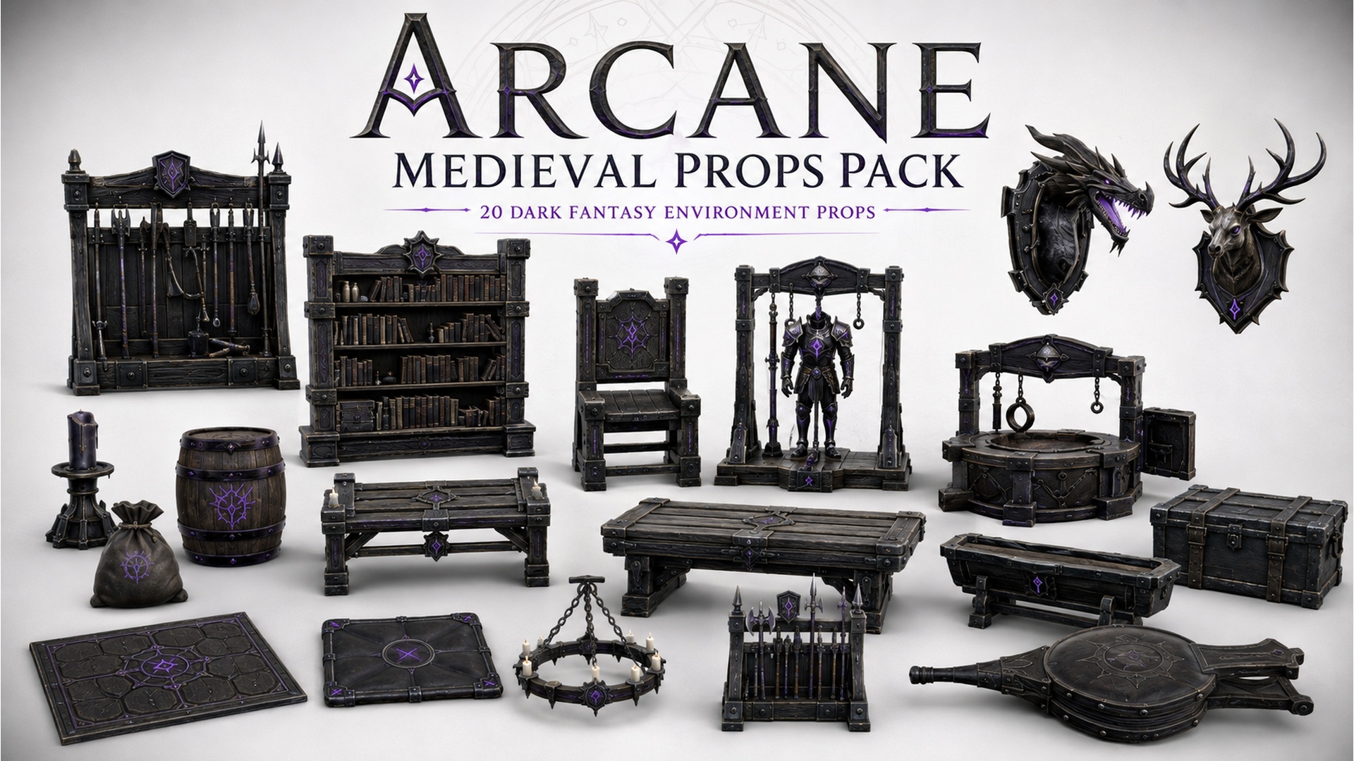 Arcane Medieval Props Pack preview