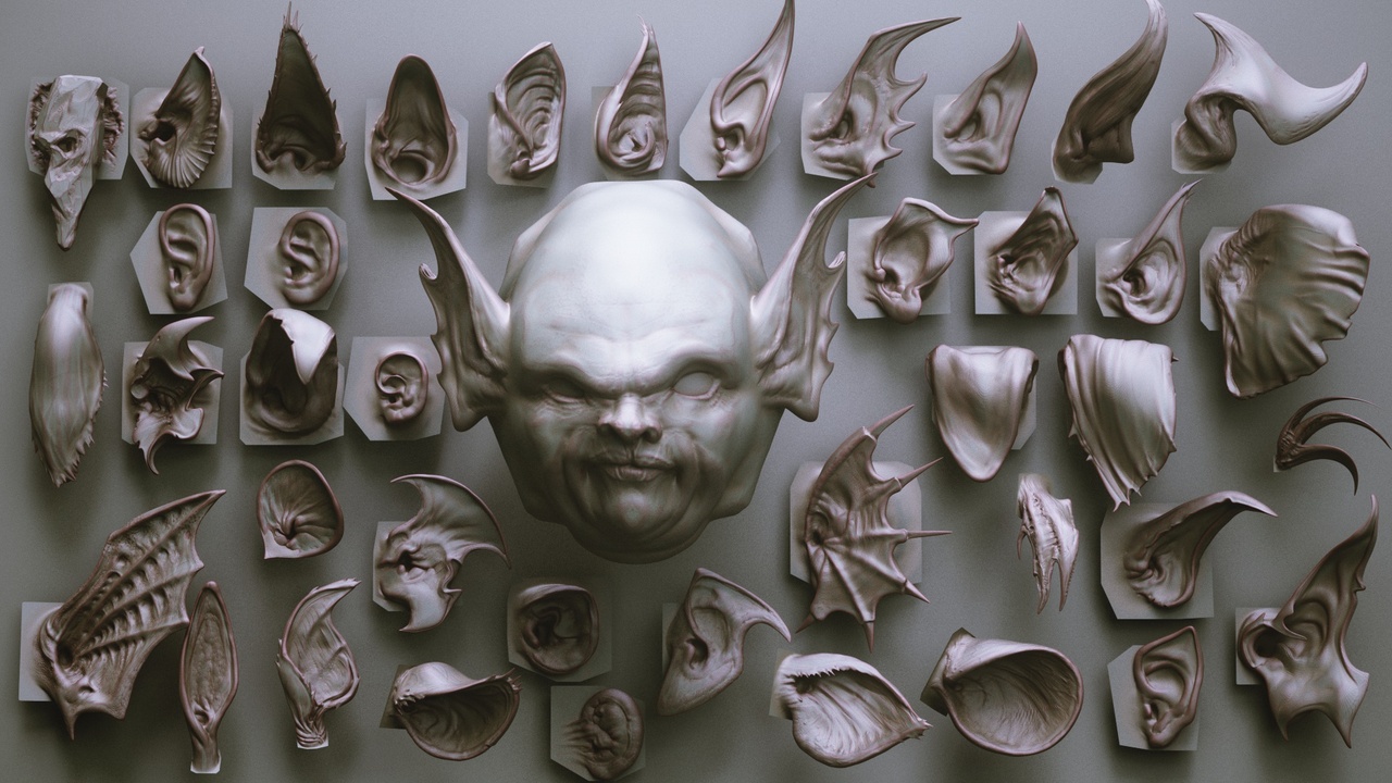 Media 1 for listing EARS - 40 ZBrush VDMs