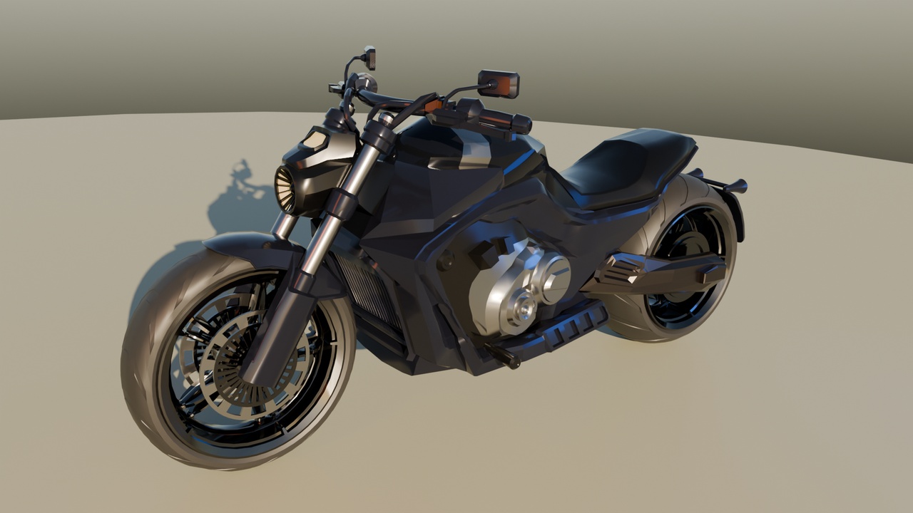 Media 1 for listing Motorcycle low poly