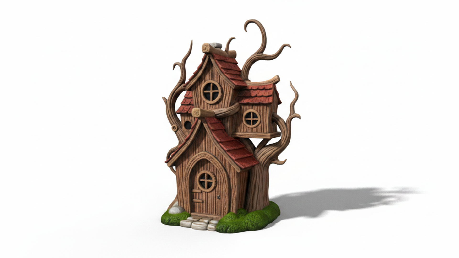 Treehouse Stylized Stylized Forest Treehouse 3D Model (With LOD) | Fab