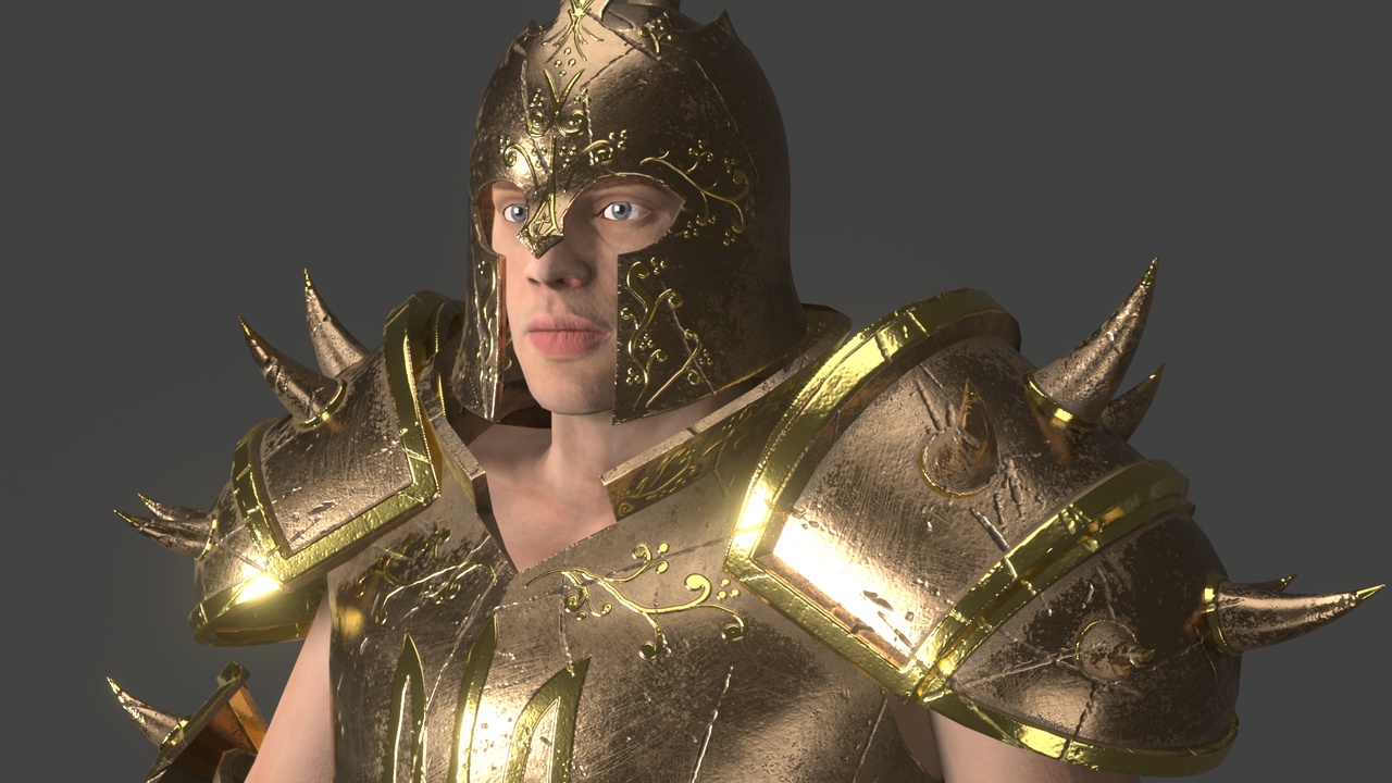 出品Knight Warrior Character With Modular Armor Partsのメディア1