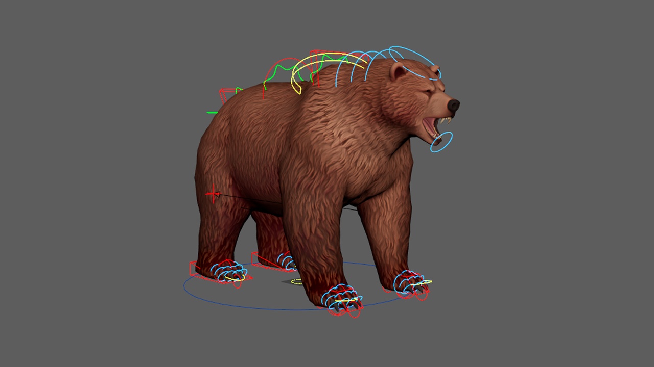 Media 1 for listing Bear MAYA RIG