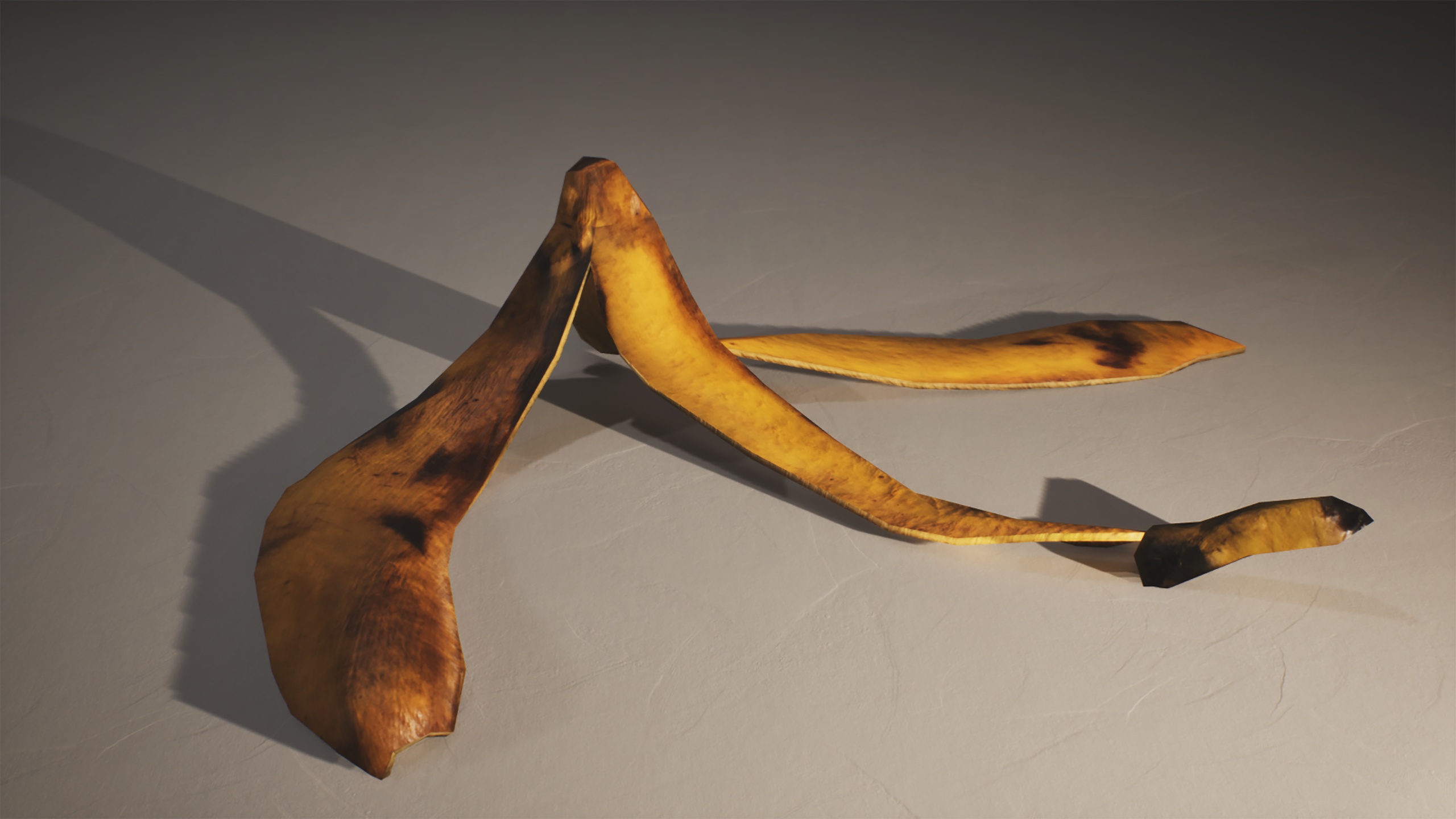 Media 1 for listing Banana peel skin LOWPOLY