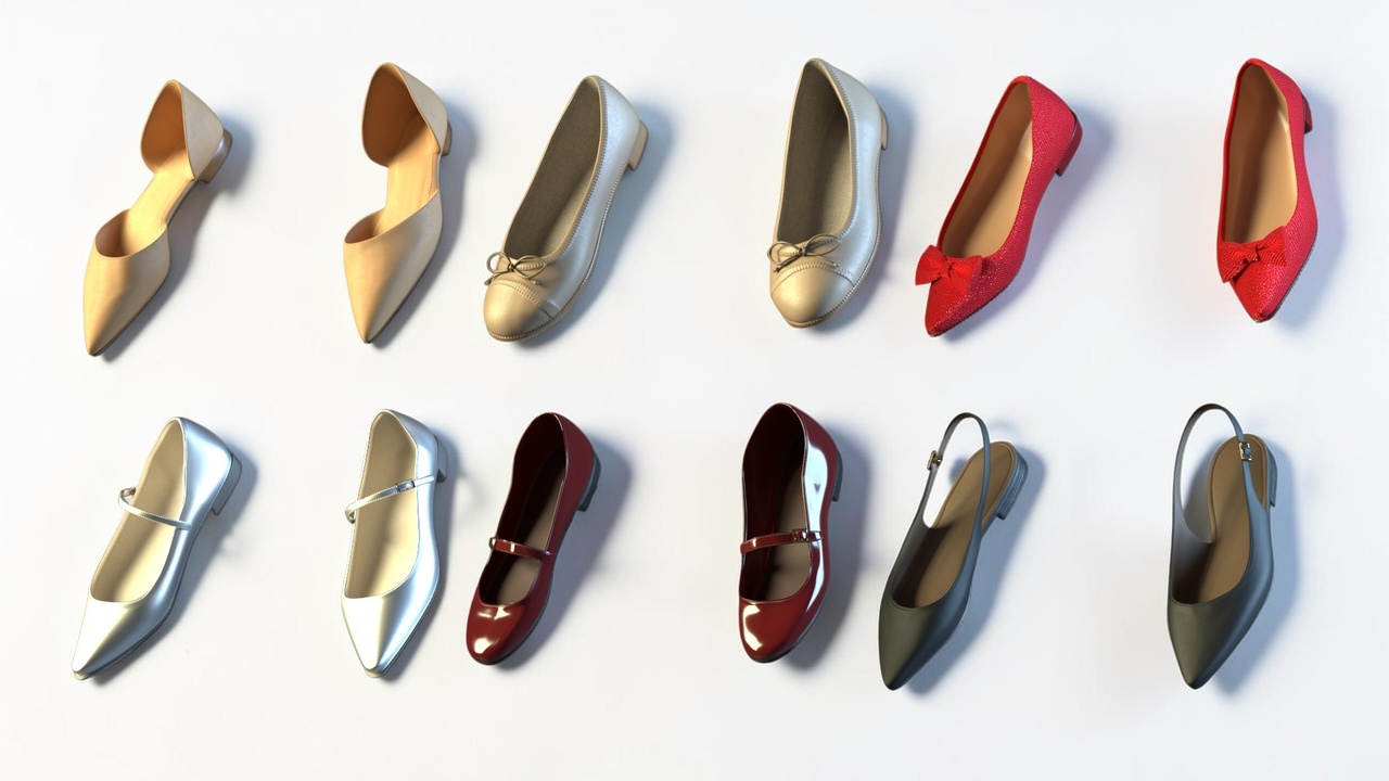 Media 1 for listing Fancy Female Shoes Pack - Metahuman Compatible