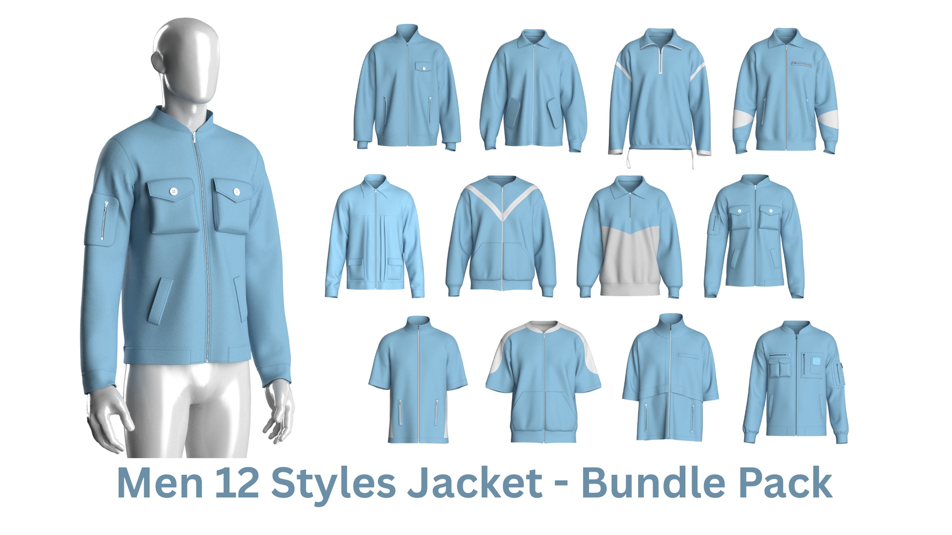 Media 1 for listing Men 12 Styles Jacket - Bundle Pack | High Poly