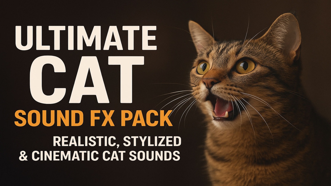 Media 1 for listing Ultimate Cat Sound FX Pack – 200 Realistic, Stylized & Cinematic Cat Sounds