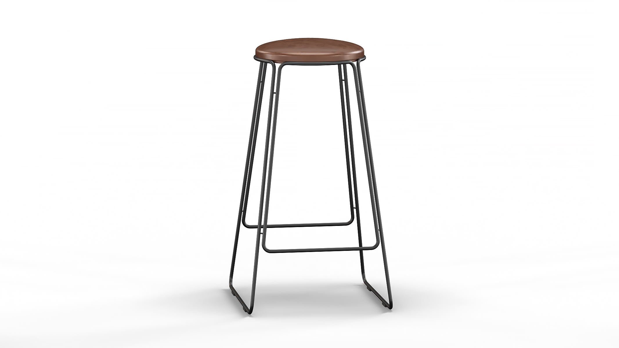 Pro2 Stool Prop Stool Cognac Leather | Fab