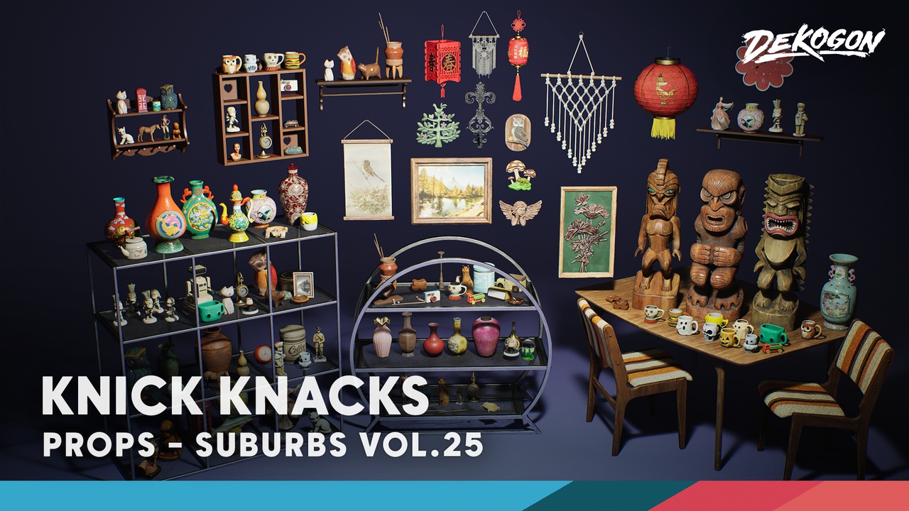 Media 1 for listing Suburbs VOL.25 - Knick Knacks (Nanite and Low Poly)