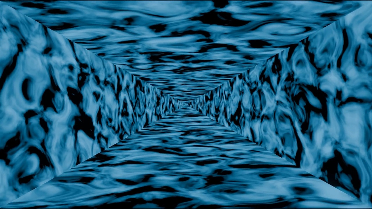 Media 1 for listing Blue Energy Vortex Tunnel VFX Animation – Sci-Fi Abstract Effect