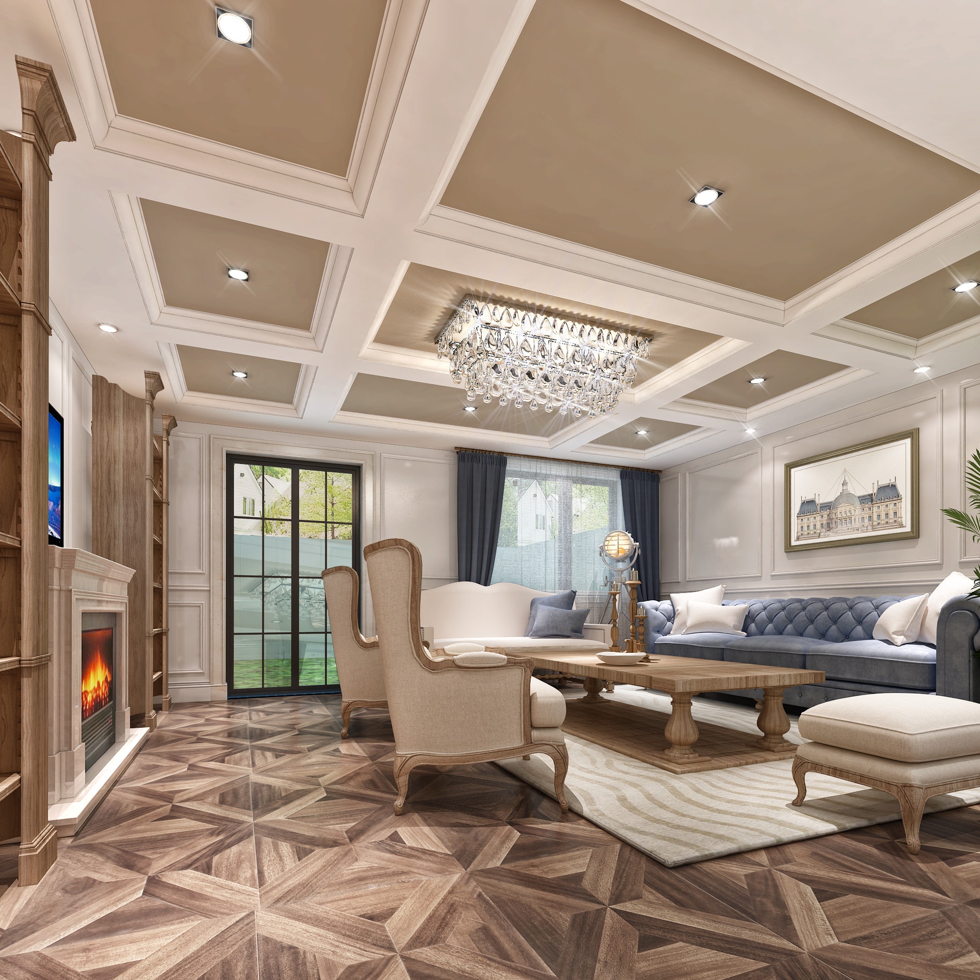 Media 1 for listing Luxury Villa Living Room | Modern Classic Interior