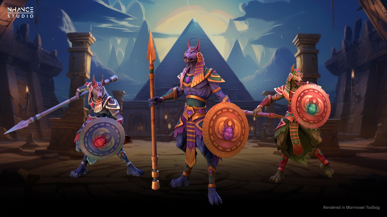 Media 1 for listing Stylized Fantasy Anubis