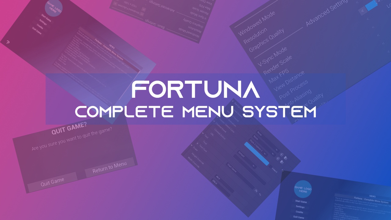Fortuna Ultimate Menu System | Fab
