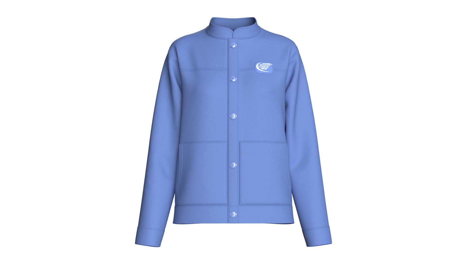 Media 1 for listing Girls Mandarin Collar Button - Up Jacket | High Poly