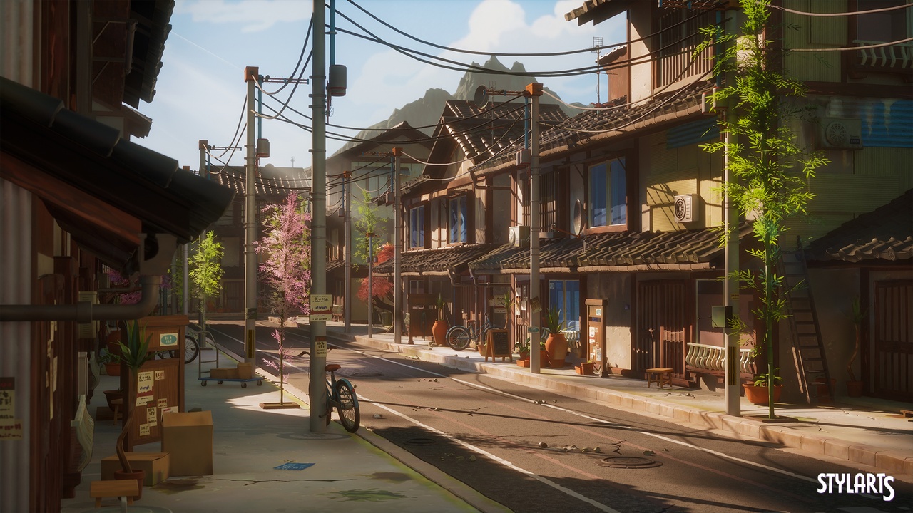 Media 1 for listing Stylized Japanese Street
