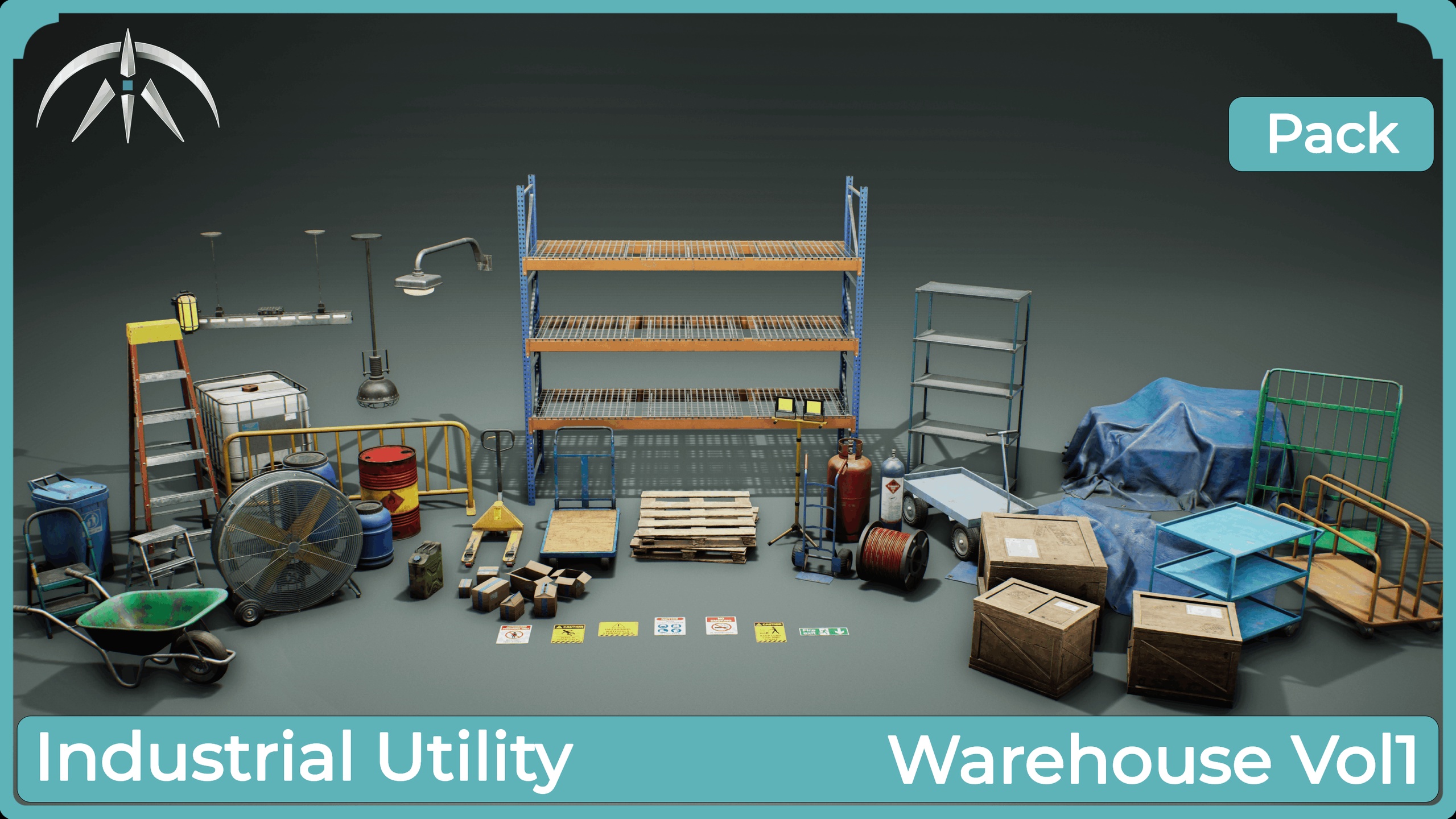 Media 1 for listing Industrial Utility- Warehouse pack Vol1