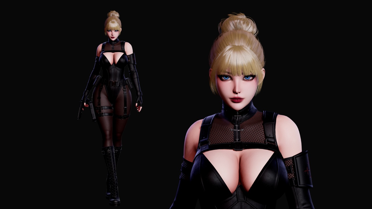 Media 1 for listing Celestia Black Ops Seraph - Tactical Female Character
