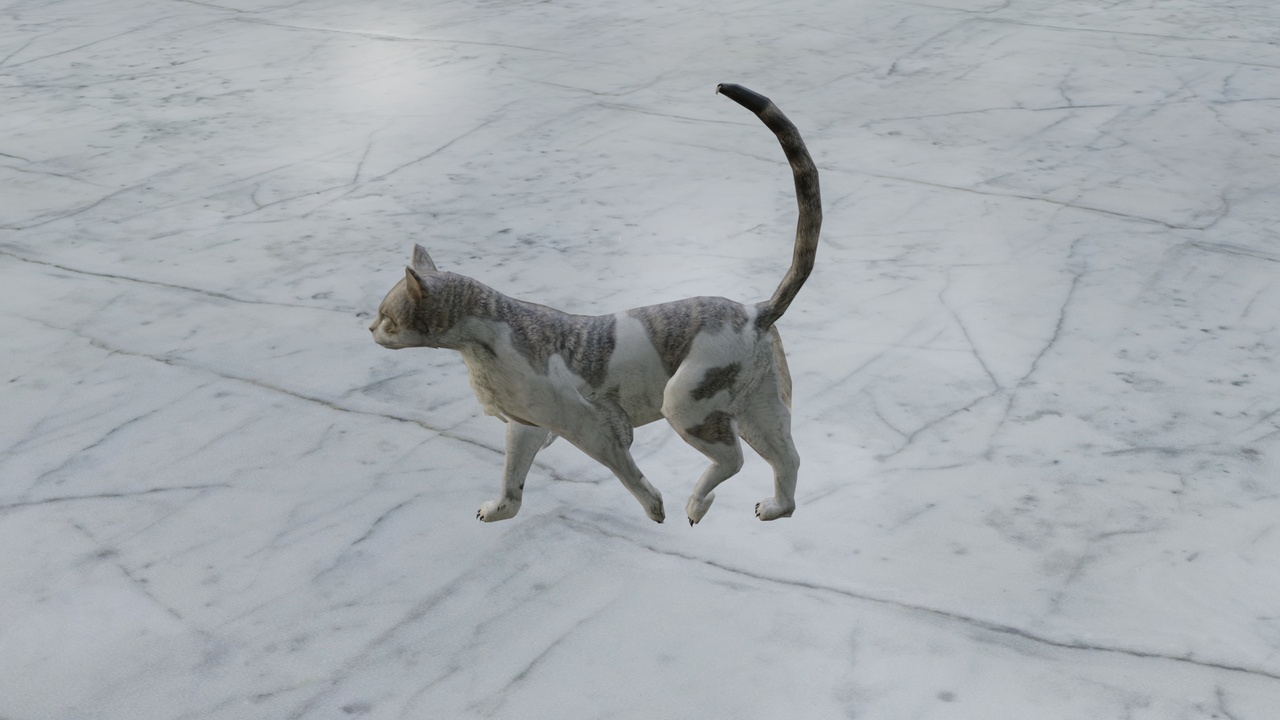 Media 1 for listing Animated Walking Cat 3D Model