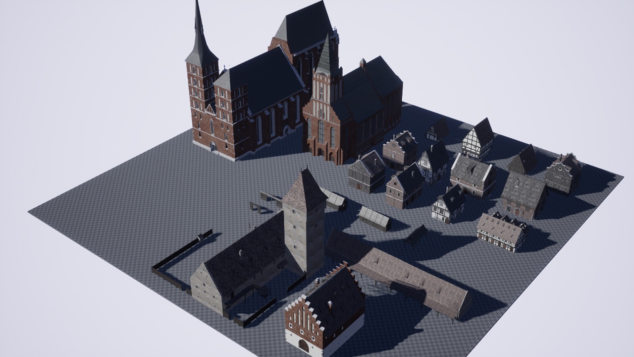 Media 1 for listing Medieval Townsquare Buildings