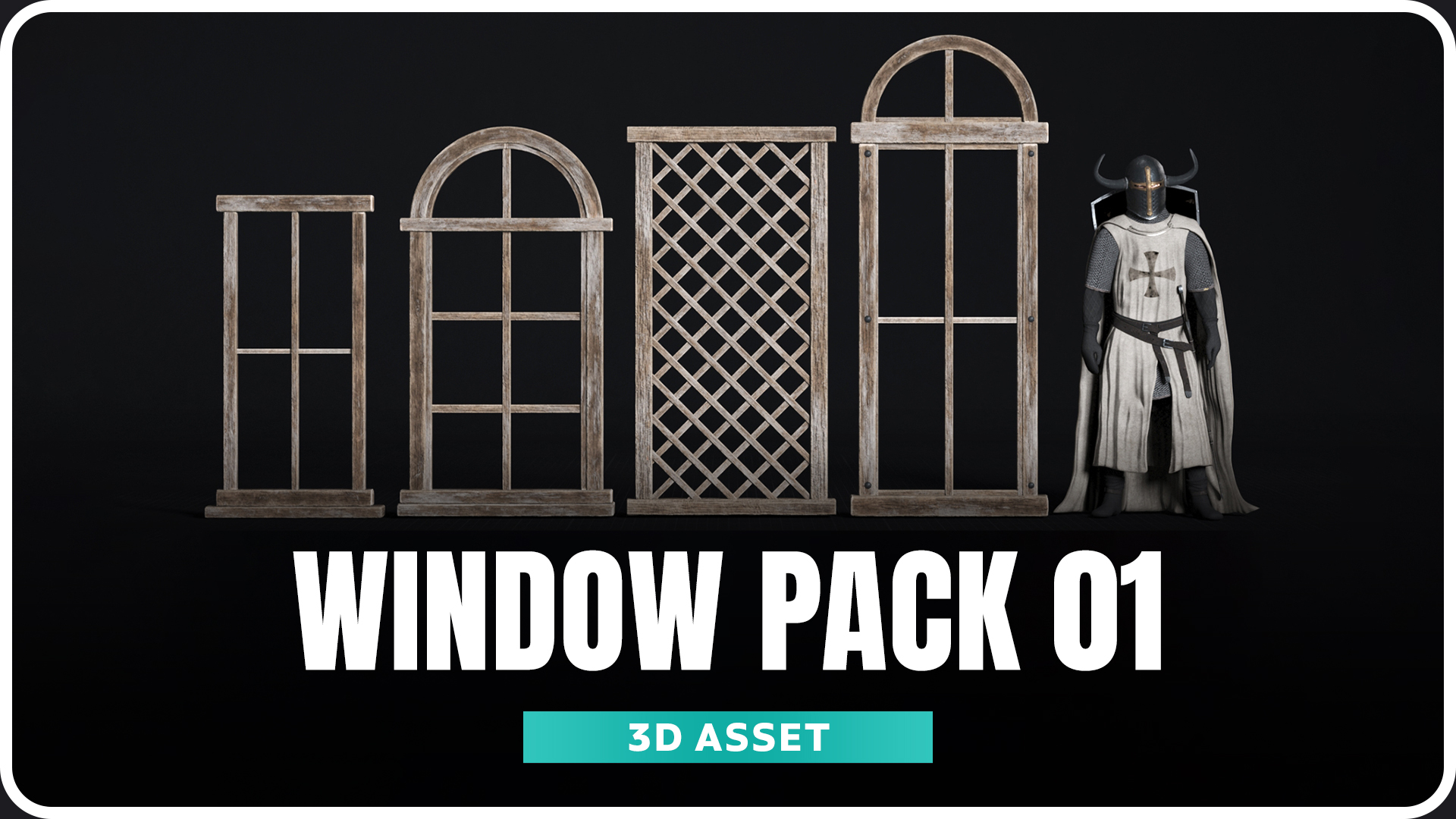 Wooden Windows Pack 01 | Fab