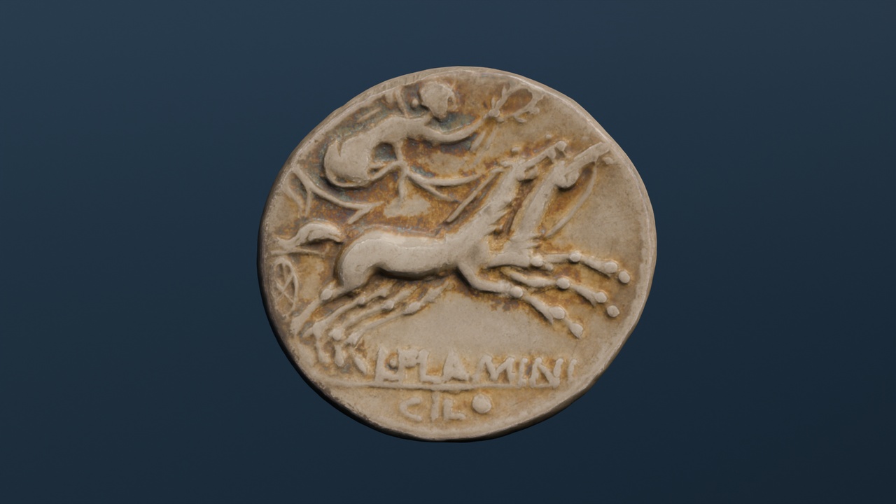 Media 1 for listing Moneda de la Gens Flaminia / Coin of the Gens Flaminia
