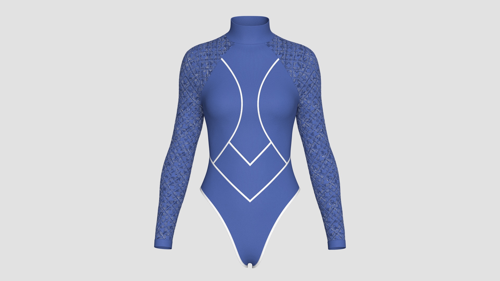 Media 1 for listing Girls Long Sleeve Bodysuit With Mesh | High Poly