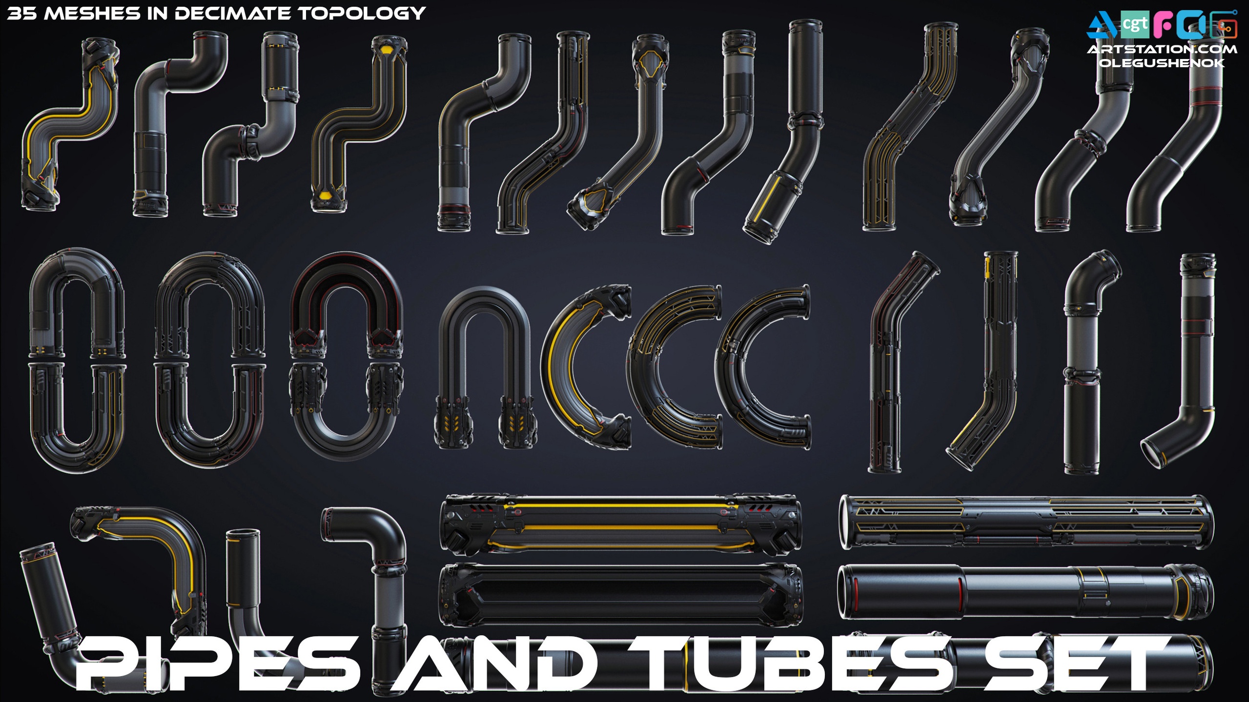 Medios 1 para el artículo Sci-fi Pipes set