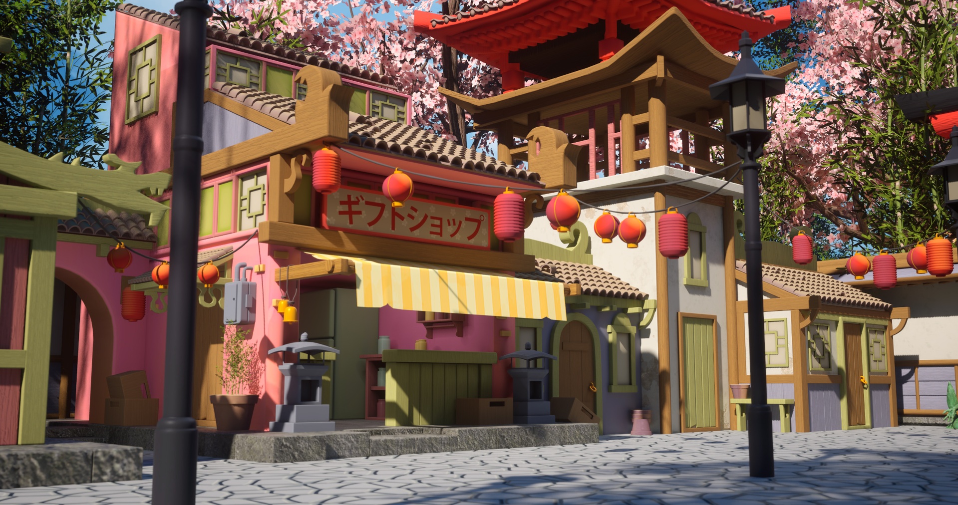 Media 1 for listing Stylized Japanese Game Ready Environment