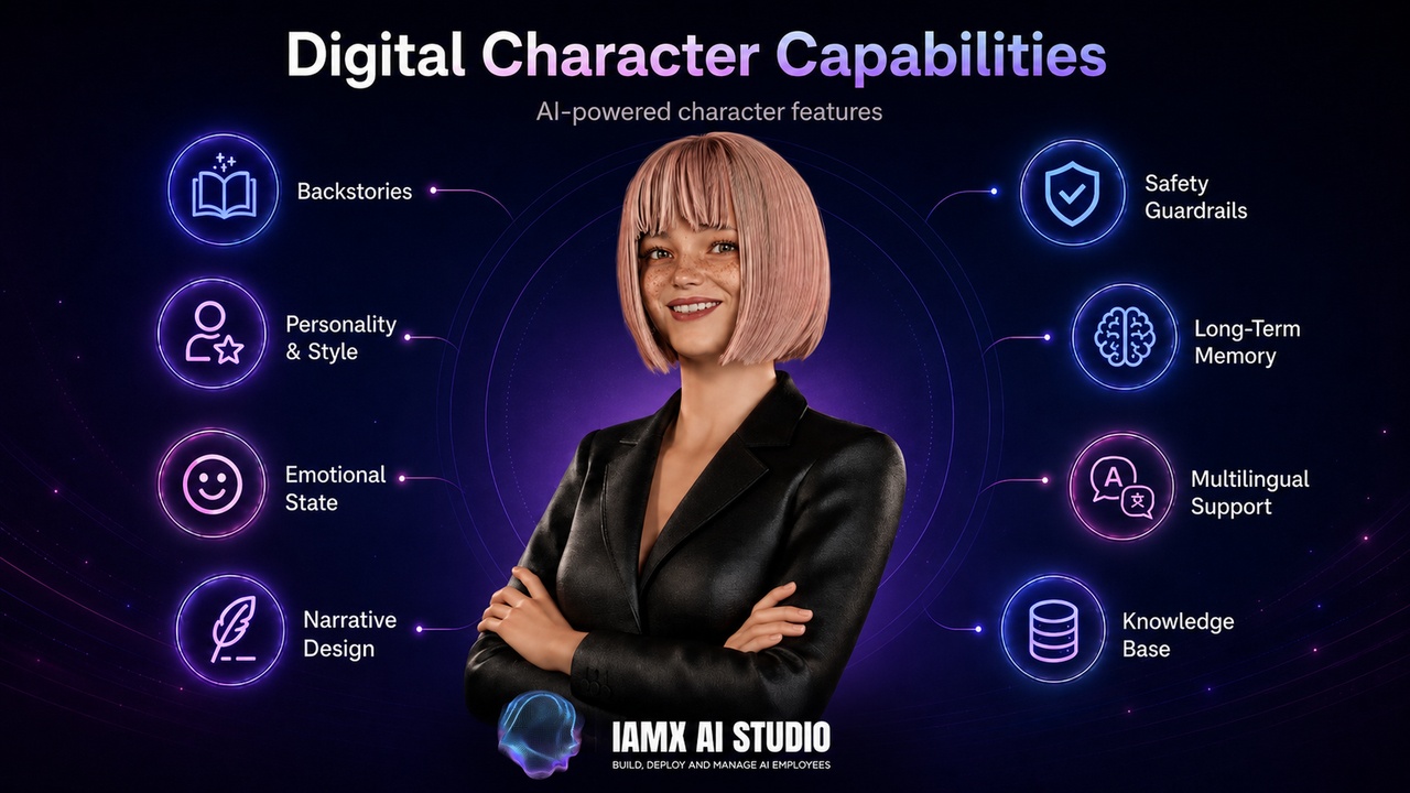 Media 1 for listing IAMX — Real-Time AI Digital Humans & Conversational NPCs